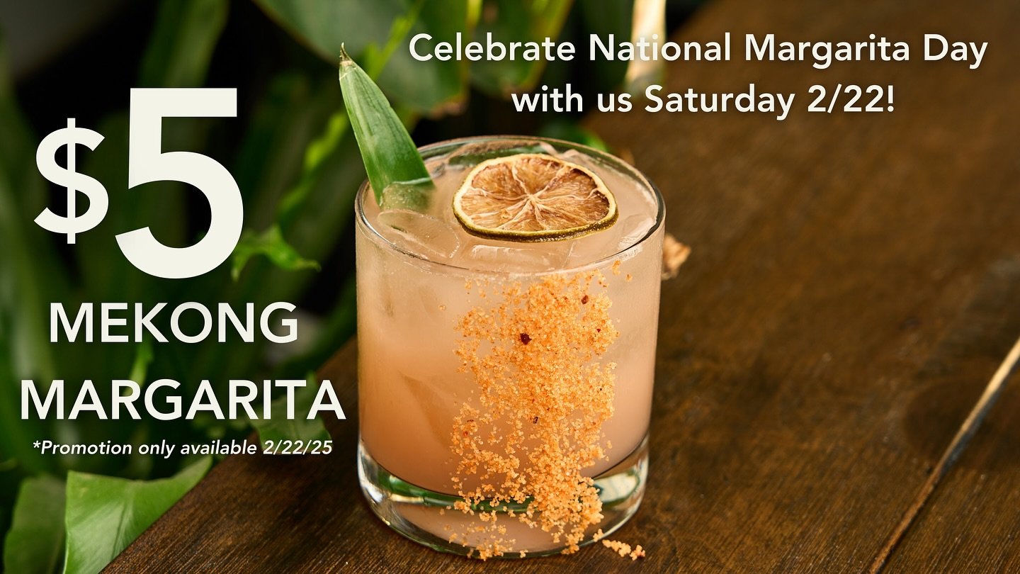 This Saturday, it's 5 o'clock the whole day! Come in and celebrate National Margarita Day with us! Enjoy our beautiful Mekong Margarita, for only $5!🍹🤑
-
-
The promotion is only available Saturday 2/22/25
-
-
#onehousevshouse🌿 #onehousevshouse #vi